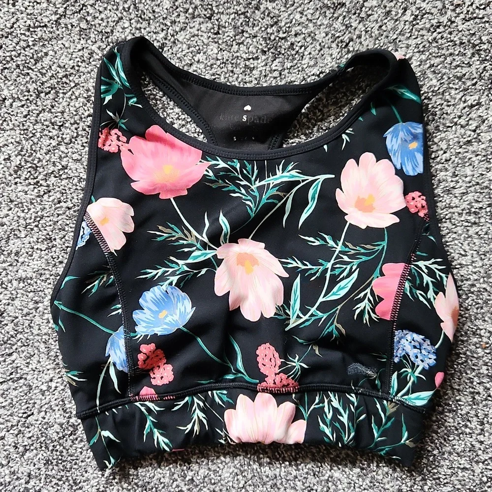 Kate Spade Floral Sports Bra - Picture 1 of 5